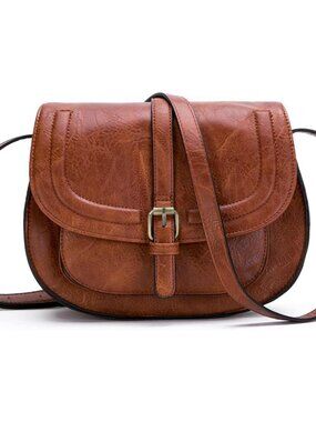 Crossbody Bags for Women,Small Saddle Purse and Boho Cross Body Handbags,Vegan L